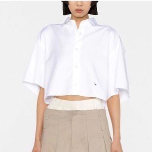 HommeGirls cropped cotton shirt